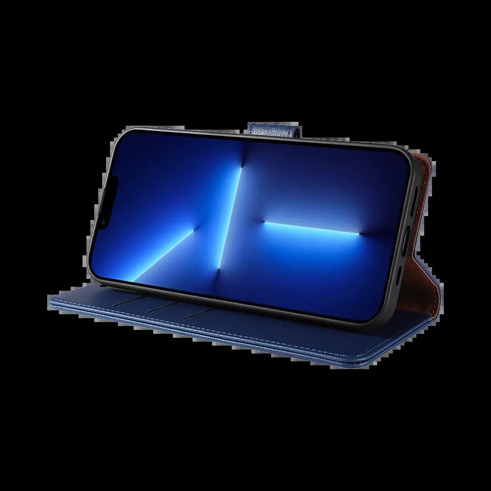 Housse folio anti-RFID iPhone 11 Pro Max – PROTECT IP011 Bleu Marine - Vue 13