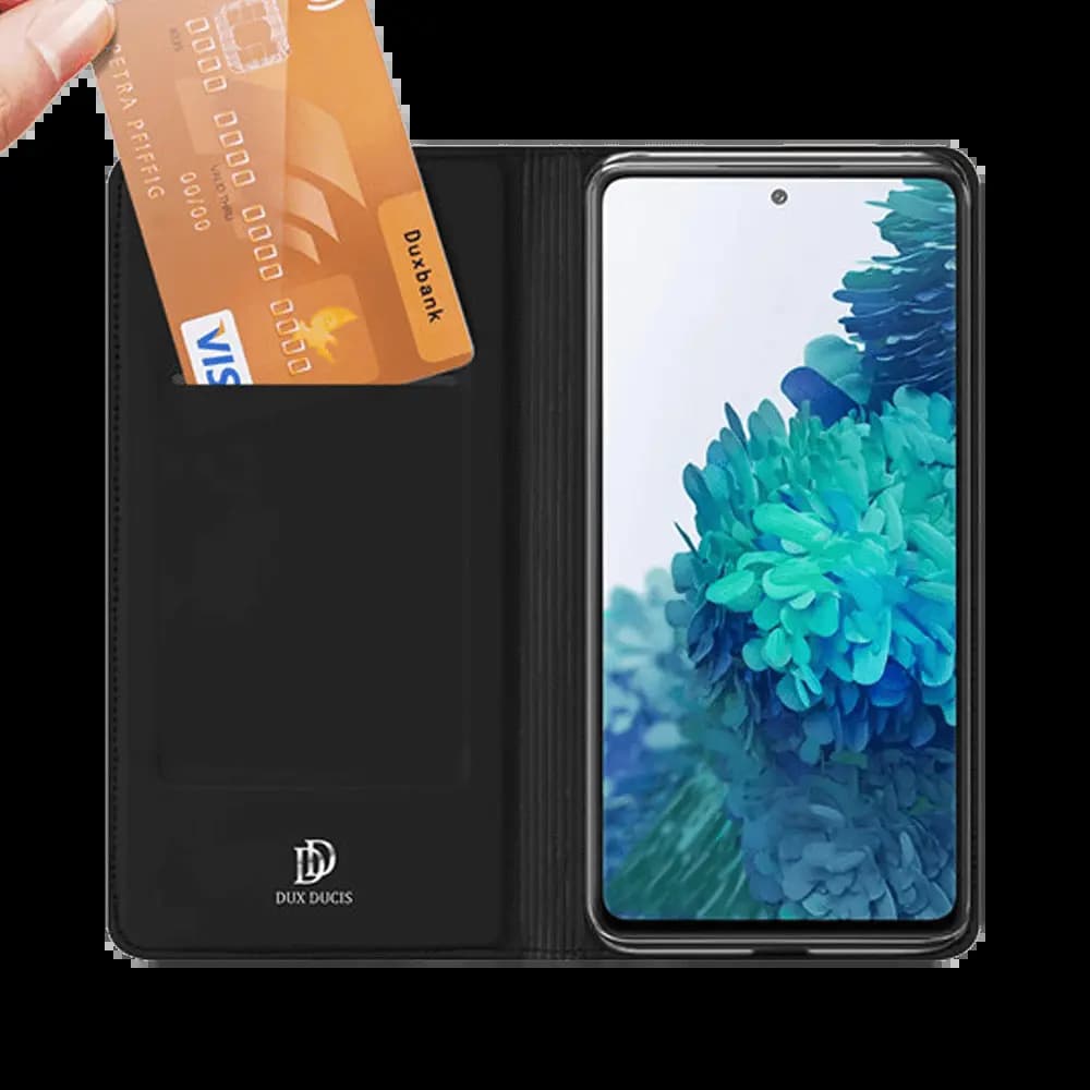 Housse folio Samsung Galaxy S20 FE porte-carte – Dux Ducis Skin Pro Noir - Vue 3