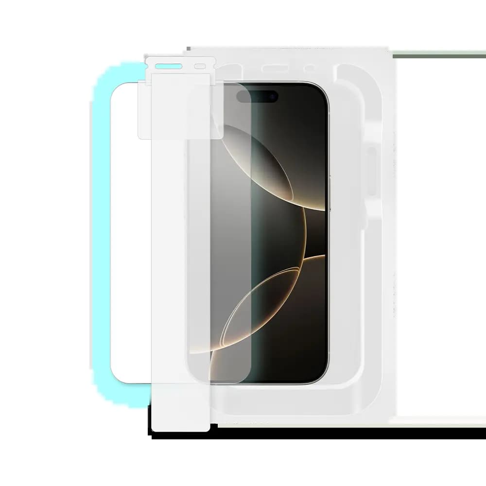 Verre trempé (x2) iPhone 16 Pro - applicateur installation facile - PROTECT - Vue 5