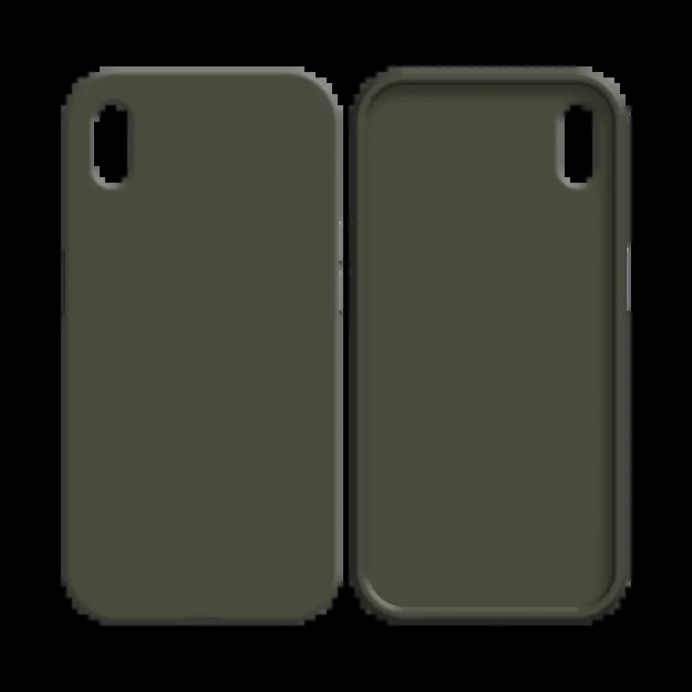 Coque silicone iPhone X / XS - Gris Foncé - Vue 8