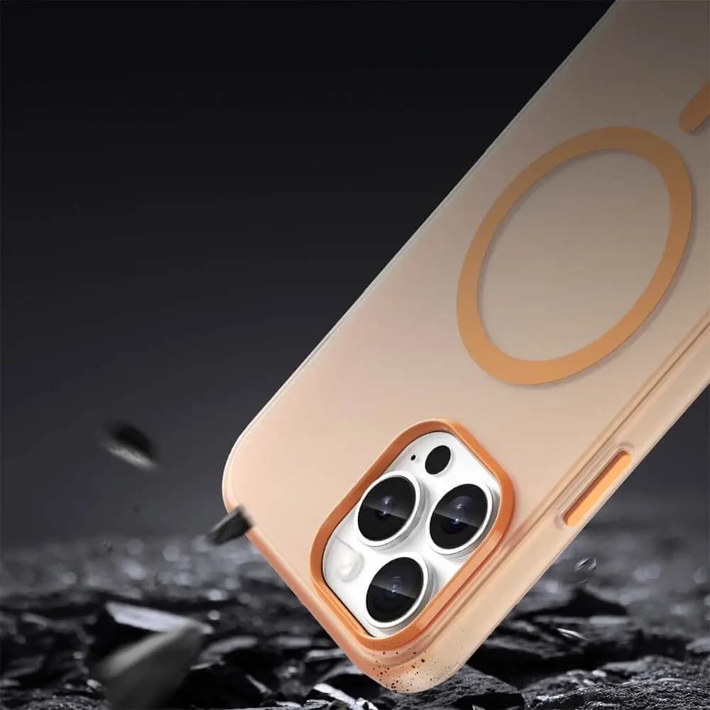 Coque MagSafe bi-matière – iPhone 13 Pro Max – PROTECT MF-006 Orange - Vue 24