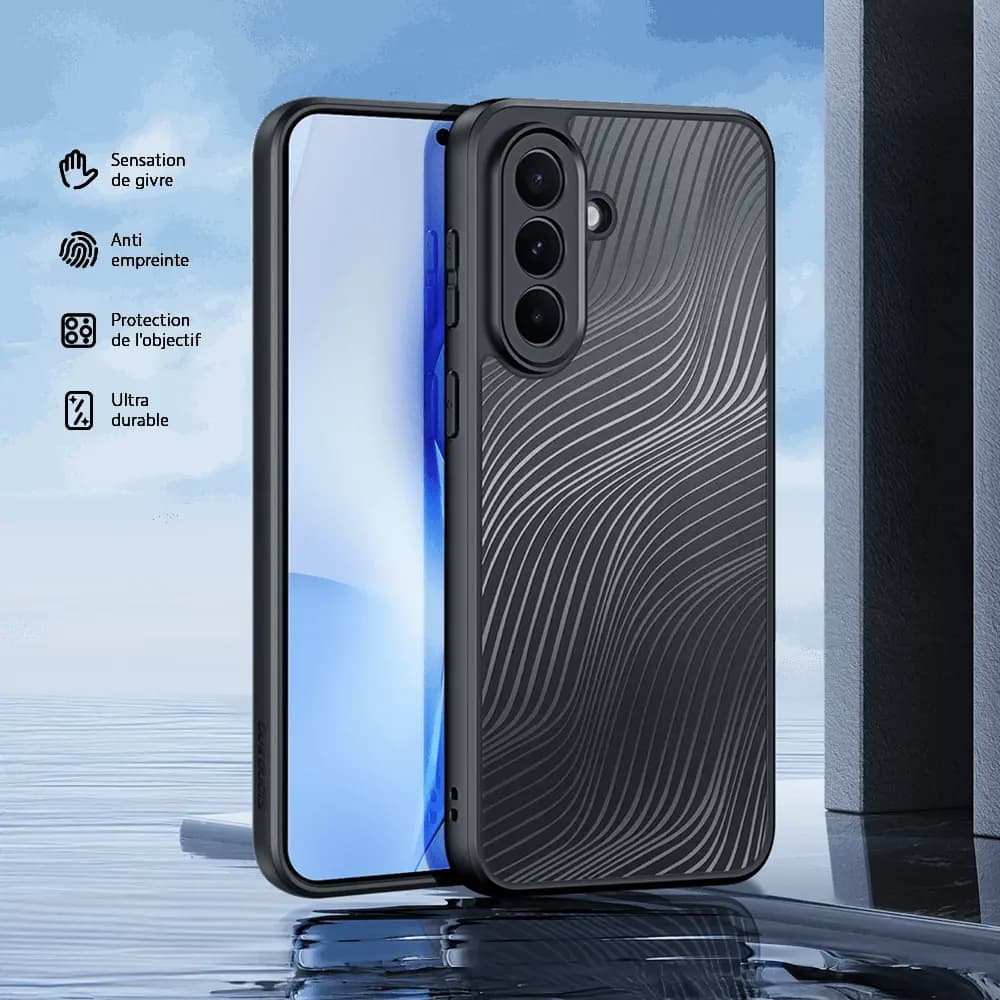 Coque anti-chocs finition mate – Samsung Galaxy A37 5G – Dux Ducis Aimo Noir - Vue 5