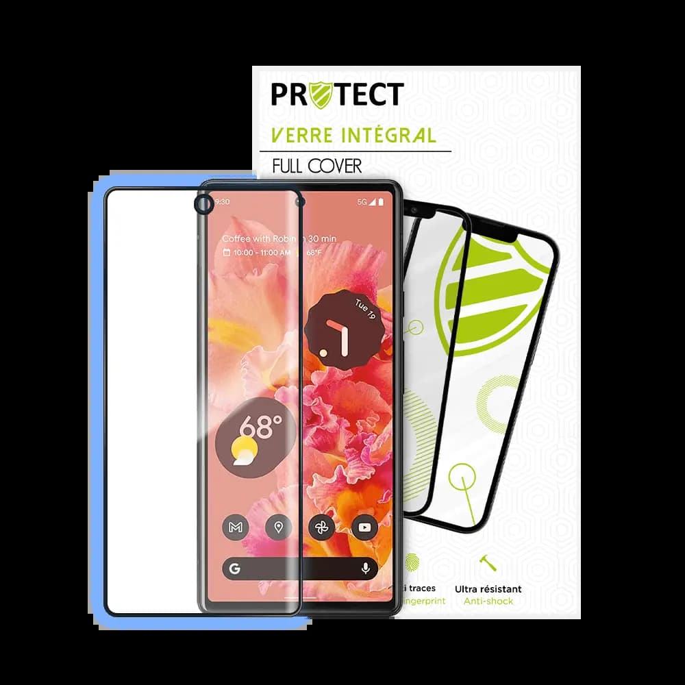 Verre trempé intégral 5D 9H – protection écran Google Pixel 6 – PROTECT Noir - Vue 24
