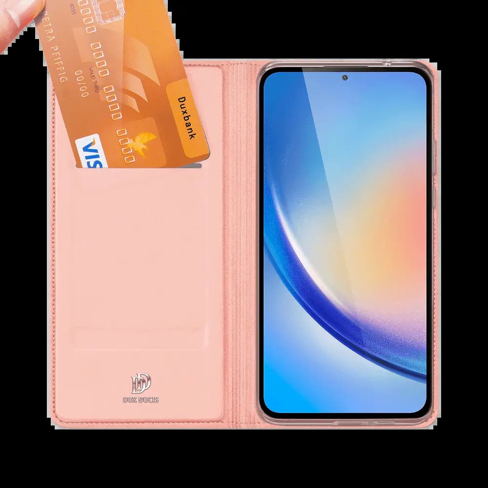 Housse folio MagSafe Samsung Galaxy A35 – Dux Ducis Skin X Pro Noir - Vue 3