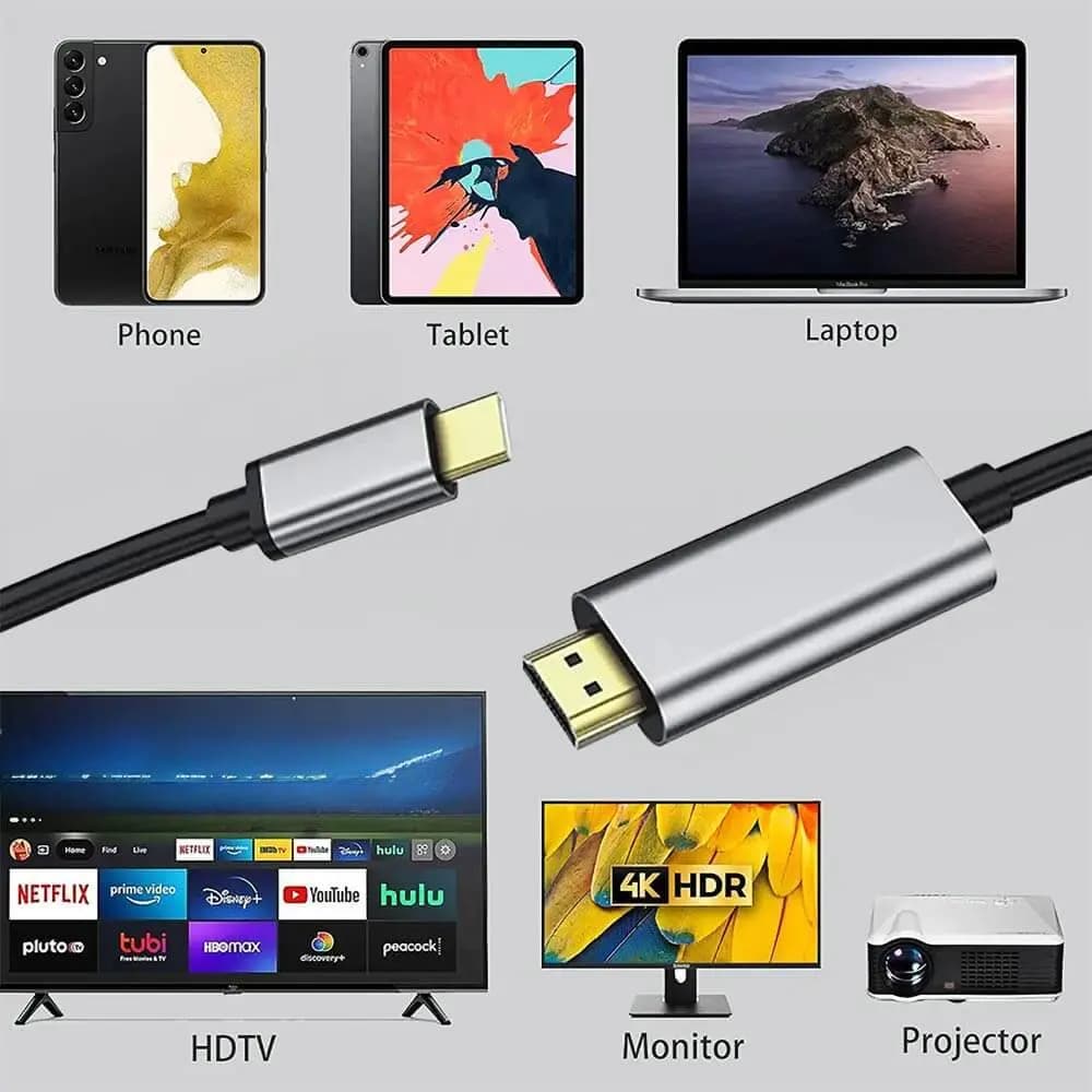 Câble USB-C vers HDMI 4K 60Hz - 1m - Vue 16