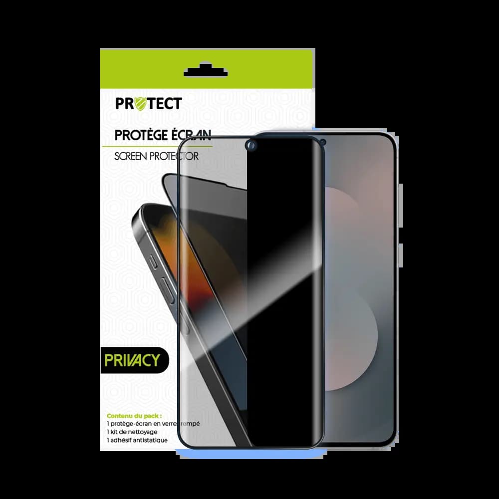 Verre trempé anti-espions Samsung Galaxy S25 FE – PROTECT Transparent - Vue 20