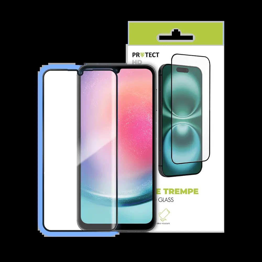 Verre trempé Samsung Galaxy  A24 4G - protection écran 9H - PROTECT Transparent - Vue 16