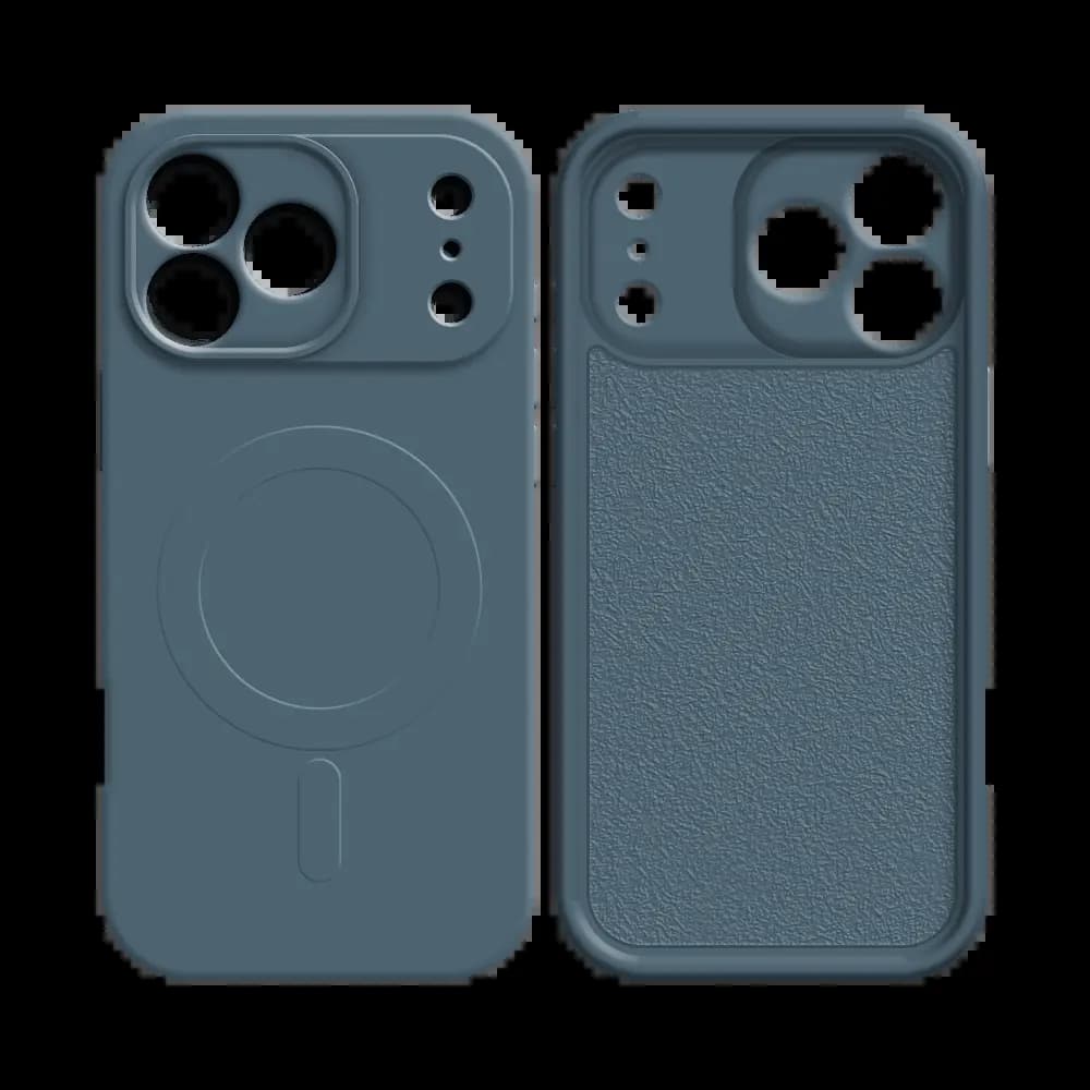 Coque silicone MagSafe iPhone 17 Pro Max - PROTECT Bleu - Vue 12