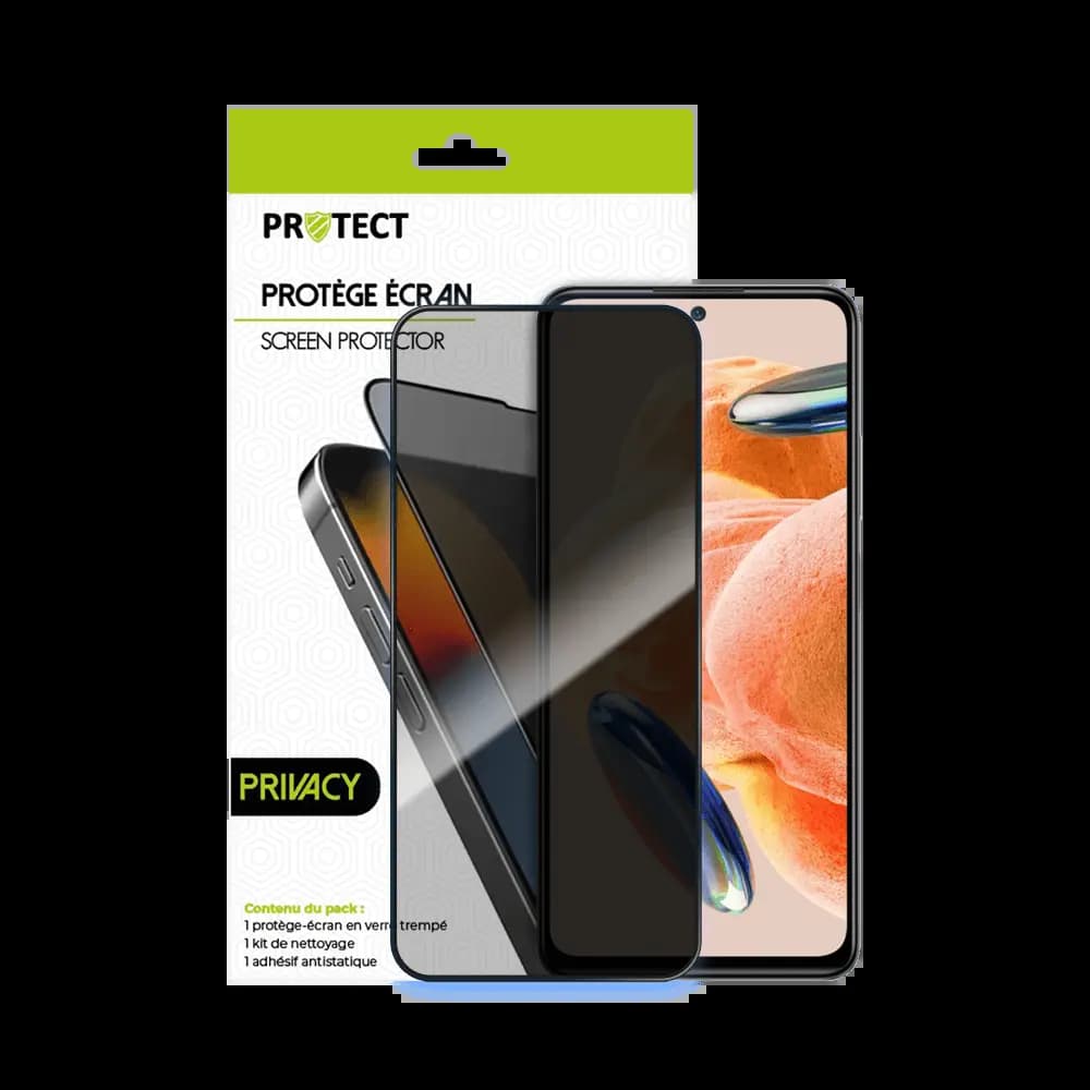 Verre trempé anti-espions 9H – compatible Xiaomi Redmi Note 12 Pro 5G / 12 Pro 4G – PROTECT Transparent - Vue 20