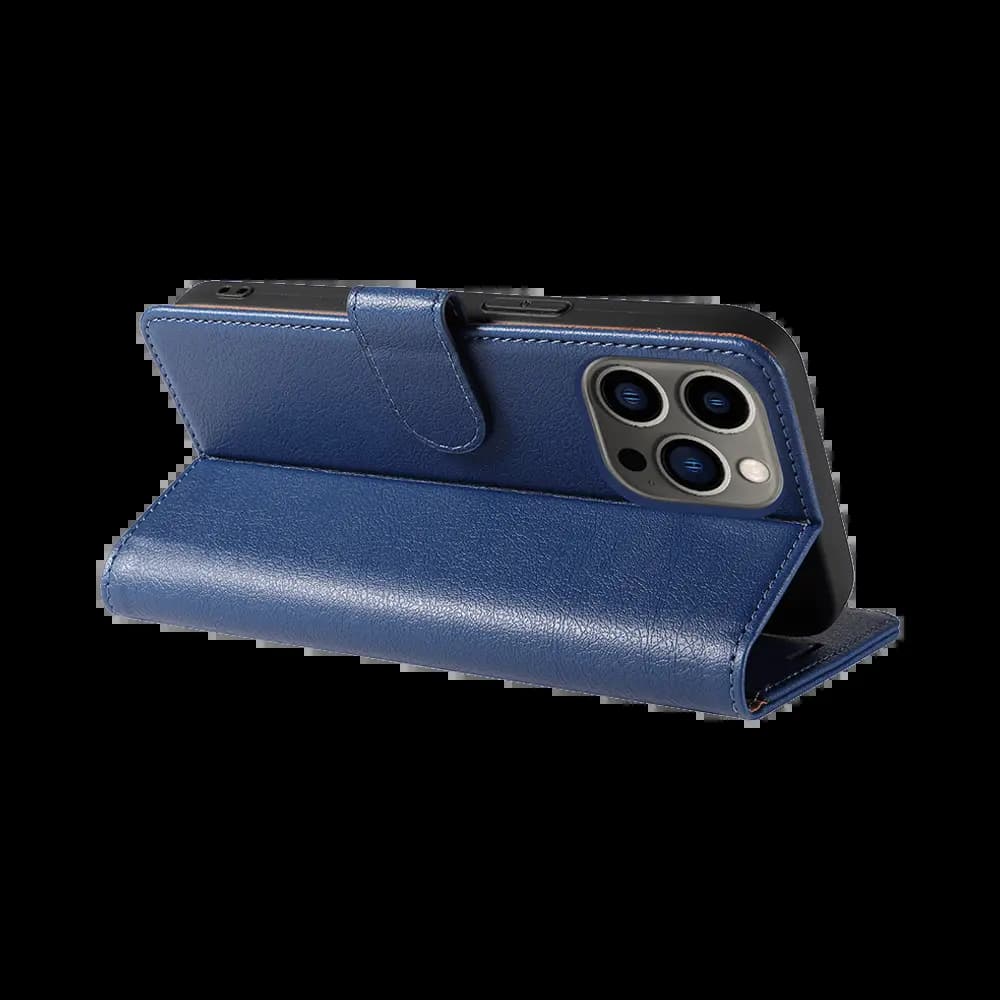 Housse folio anti-RFID iPhone 12 Pro Max – PROTECT IP011 Bleu Marine - Vue 4