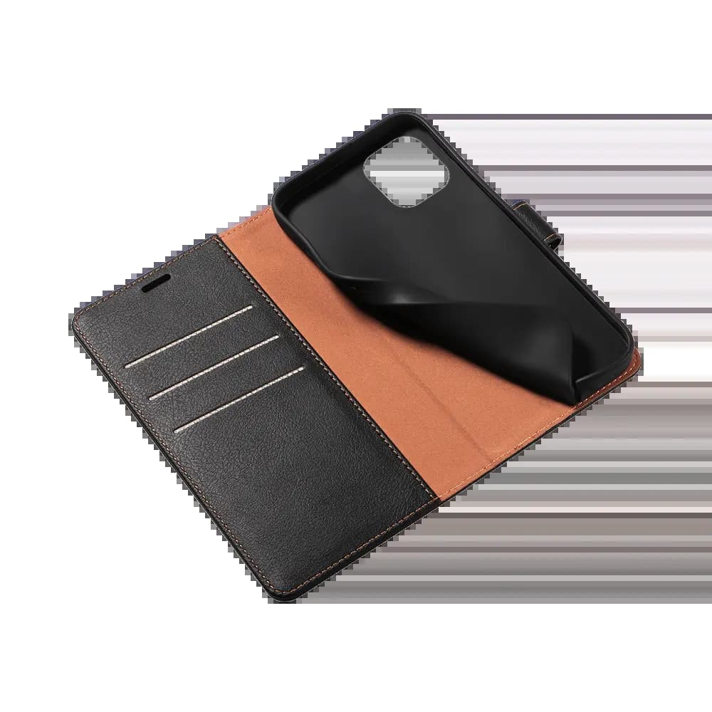 Housse folio anti-RFID iPhone 13 – PROTECT IP011 Noir - Vue 10