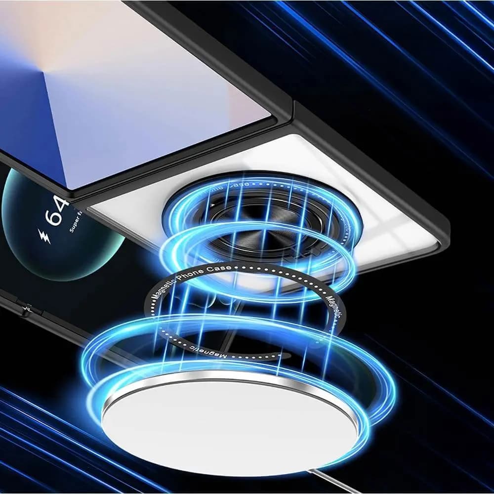 Coque de Protection Magnétique avec Bague 360° Z-FL3 Samsung Galaxy Z Flip 7 5G Noir - Vue 9