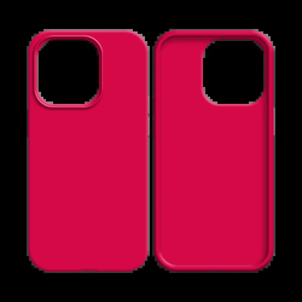 Coque silicone iPhone 16 Pro Max - Rose Vif - Vue 8