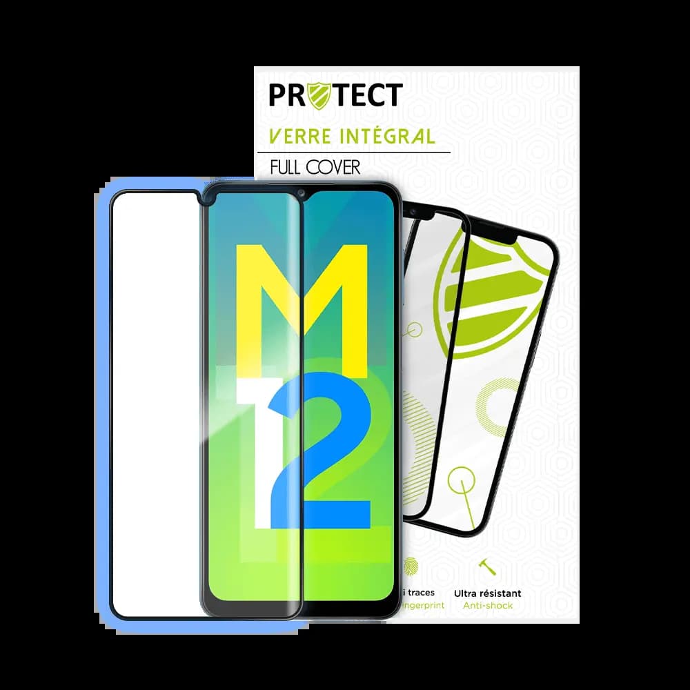Verre trempé intégral 5D 9H – protection écran Samsung Galaxy M12 – PROTECT Noir - Vue 24