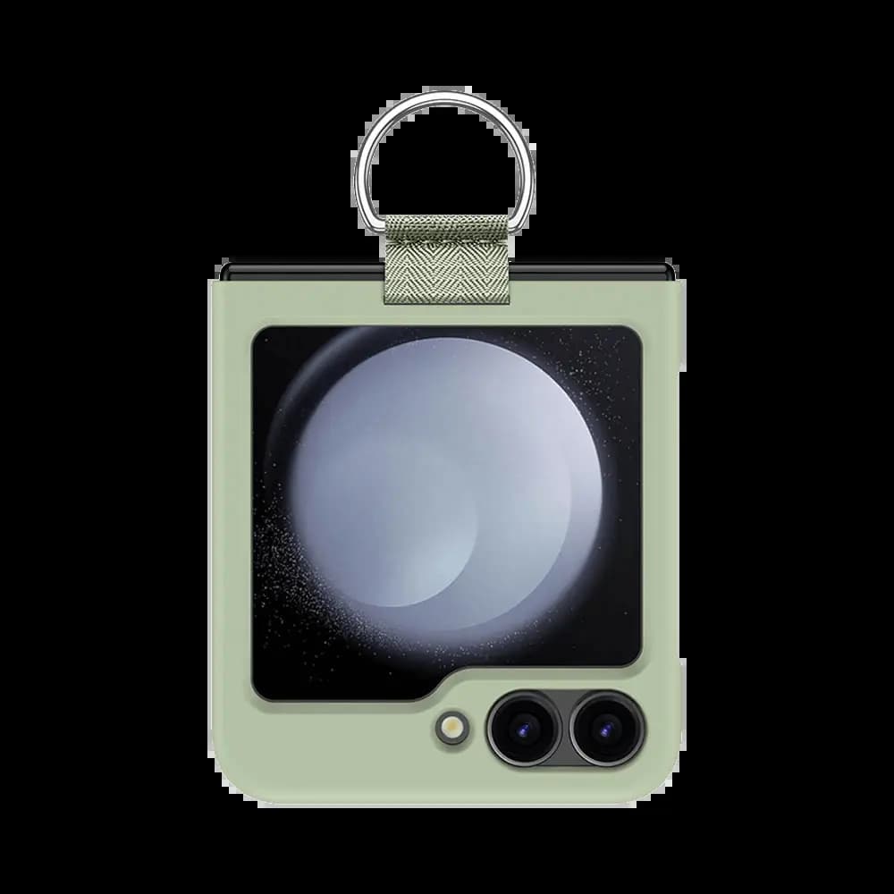 Coque de Protection avec Anneau Z-FL2 Samsung Galaxy Z Flip 6 5G Vert Clair - Vue 5