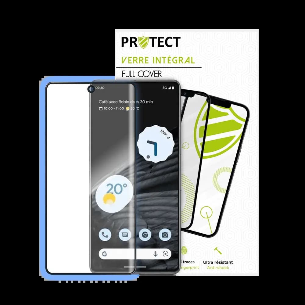 Verre trempé intégral 5D 9H – protection écran Google Pixel 7 – PROTECT Noir - Vue 24