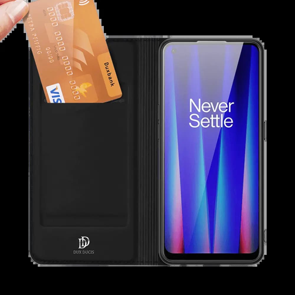 Housse folio OnePlus Nord CE 2 5G porte-carte – Dux Ducis Skin Pro Noir - Vue 3