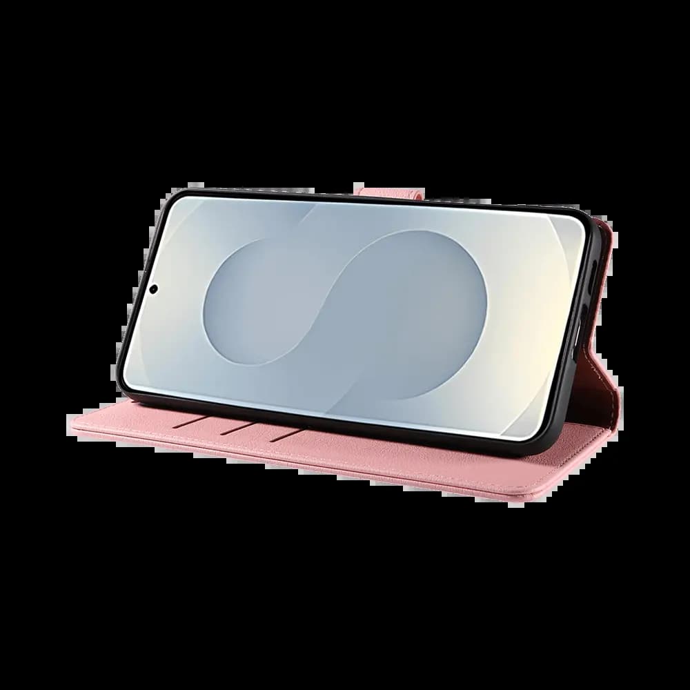 Housse folio anti-RFID Samsung Galaxy S25 Edge – PROTECT IP011 Rose - Vue 17