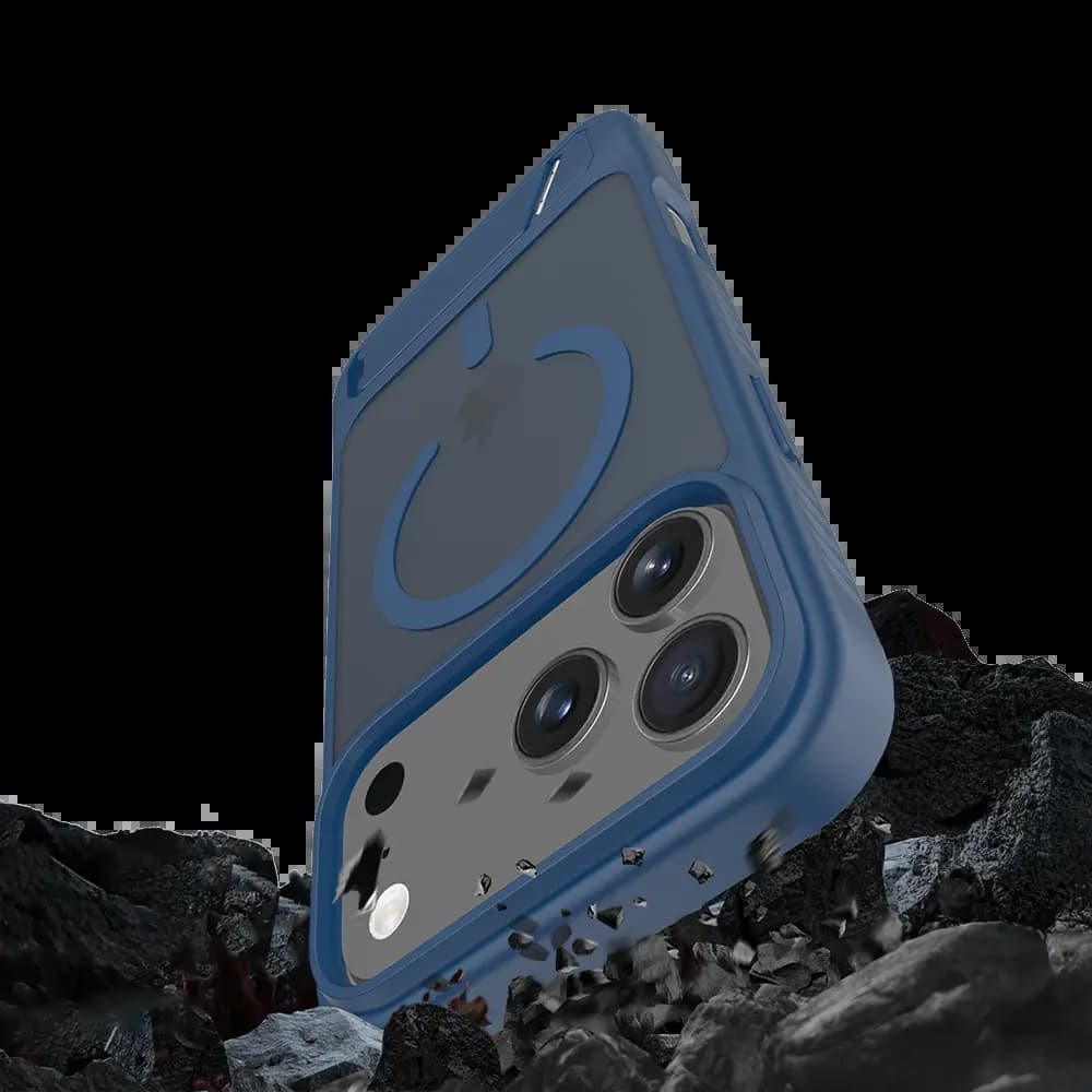 Coque de protection MagSafe avec support – Apple iPhone 17 Pro – PROTECT IF014 Bleu - Vue 9