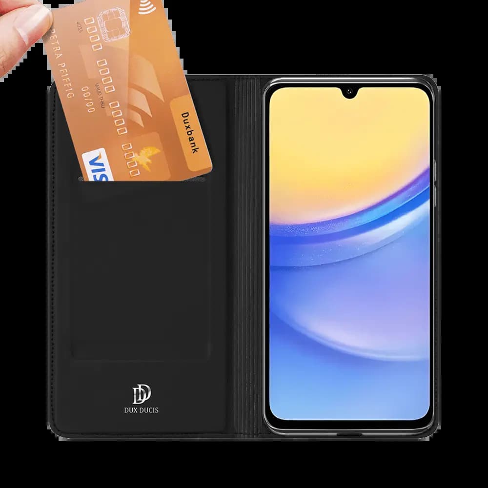 Housse folio Samsung Galaxy A16 5G & 4G – Dux Ducis Skin Pro Noir - Vue 3