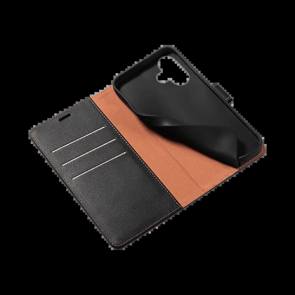 Housse folio anti-RFID iPhone 16 – PROTECT IP011 Noir - Vue 10