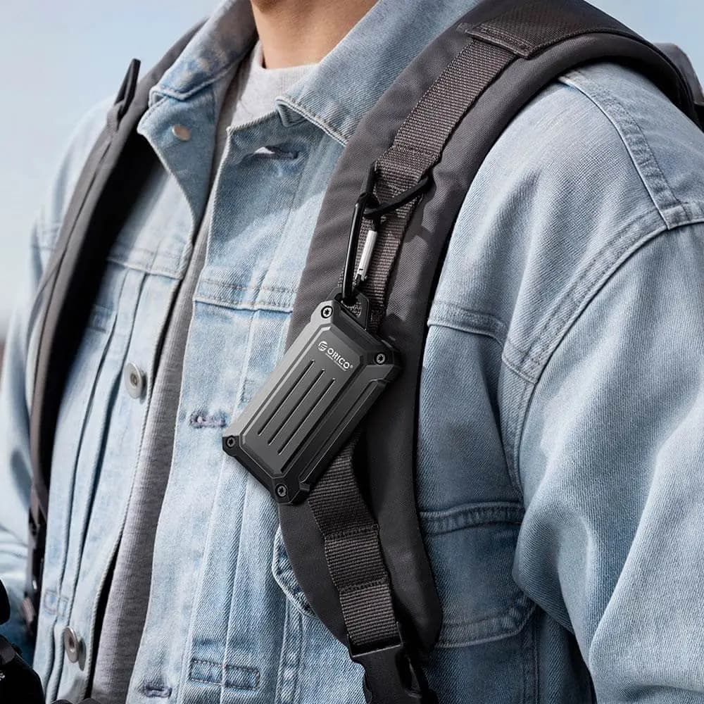 Disque Dur Externe SSD Orico Rugged 512Go Gris Foncé - Vue 42