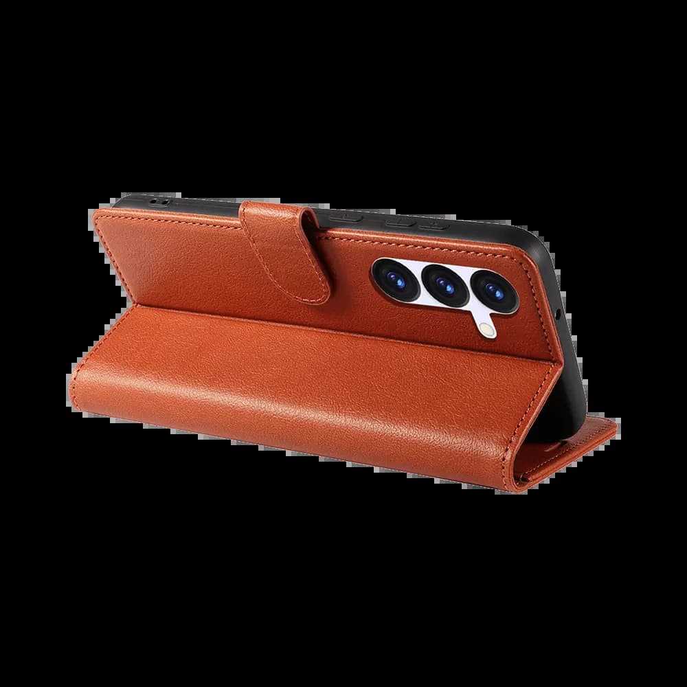 Housse folio anti-RFID Samsung Galaxy S26 – PROTECT IP011 Marron - Vue 5