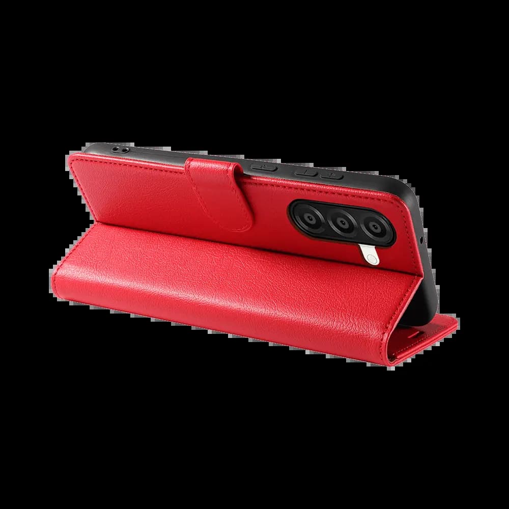 Housse folio anti-RFID Samsung Galaxy A37 5G – PROTECT IP011 Rouge - Vue 5