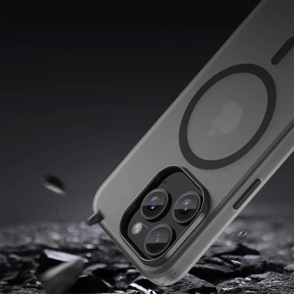 Coque MagSafe bi-matière – iPhone 15 Pro – PROTECT MF-006 Noir - Vue 24