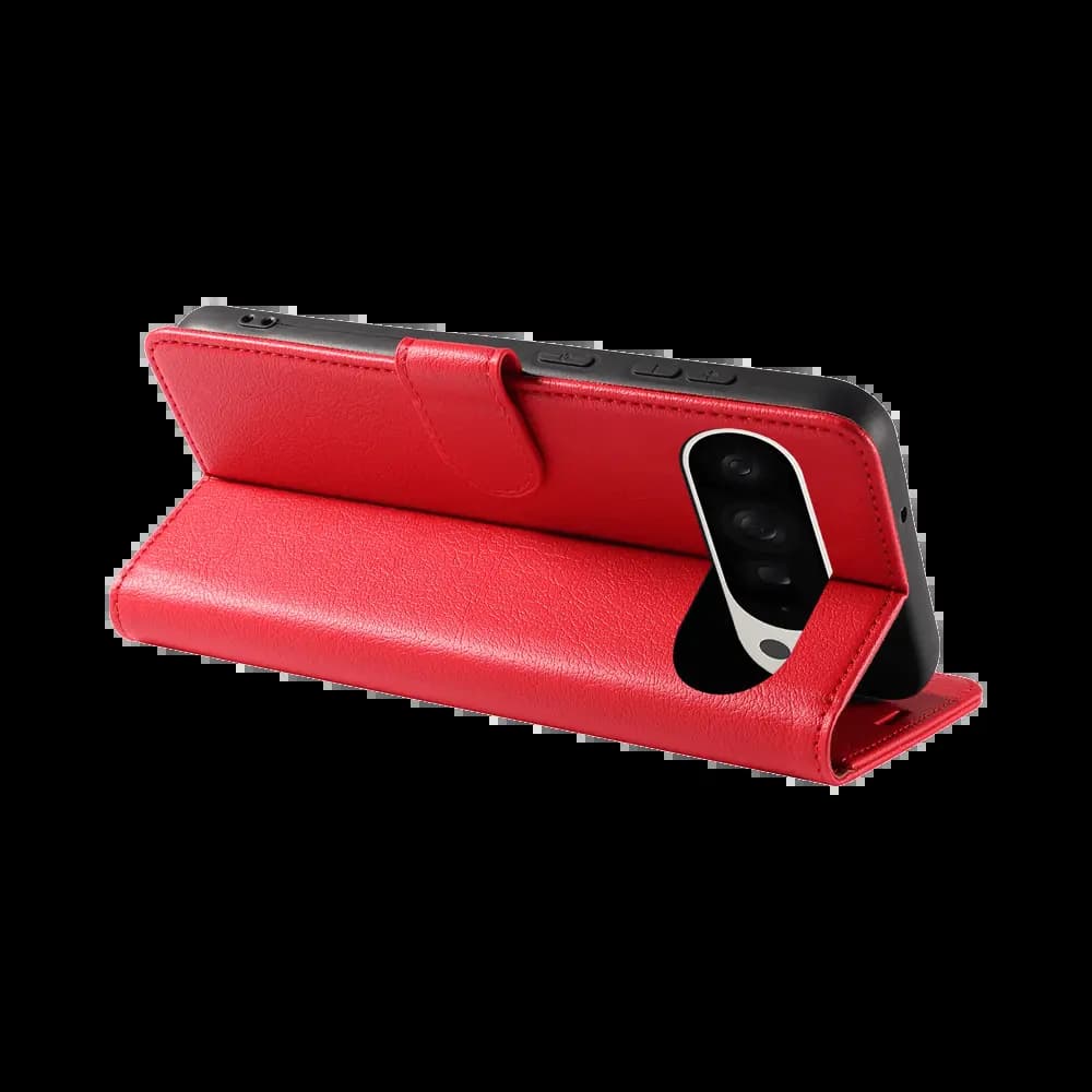 Housse folio anti-RFID compatible Google Pixel 9 Pro XL / 10 Pro XL PROTECT IP011 Rouge - Vue 4