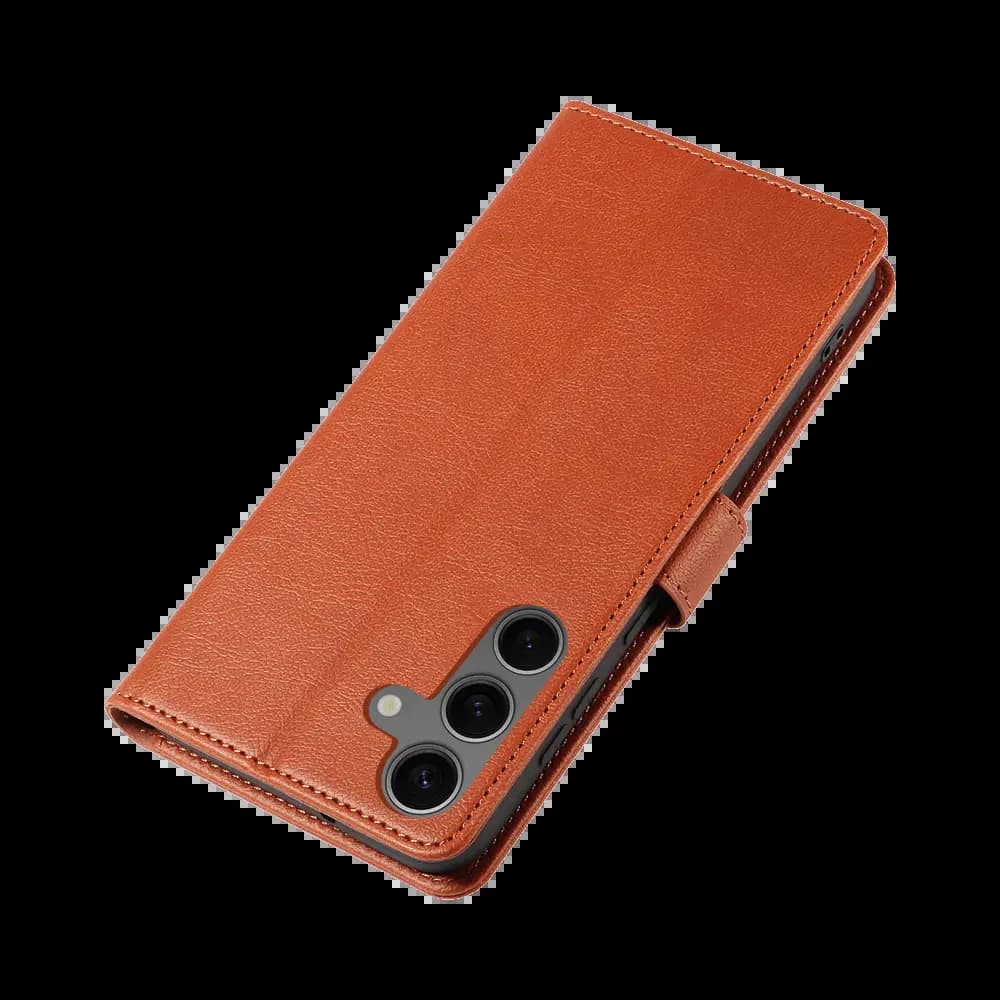 Housse folio anti-RFID Samsung Galaxy S24 – PROTECT IP011 Marron - Vue 36