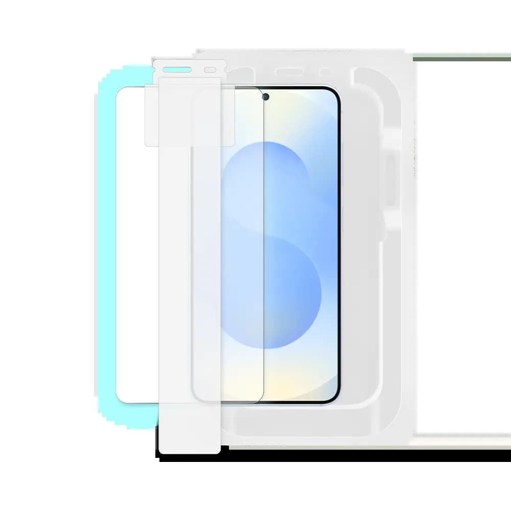 Verre trempé (x2) Samsung Galaxy S24 Plus 5G / S25 Plus - applicateur installation facile - PROTECT - Vue 5