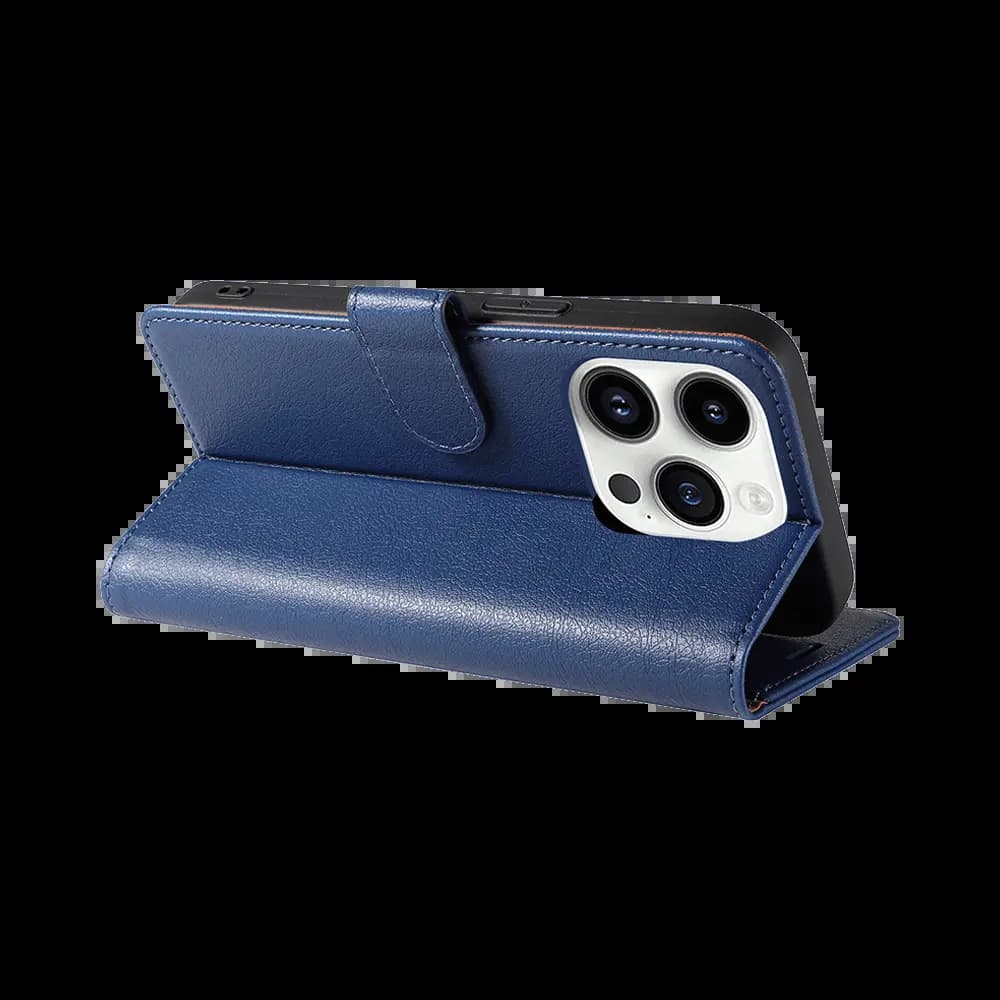 Housse folio anti-RFID iPhone 14 Pro – PROTECT IP011 Bleu Marine - Vue 4