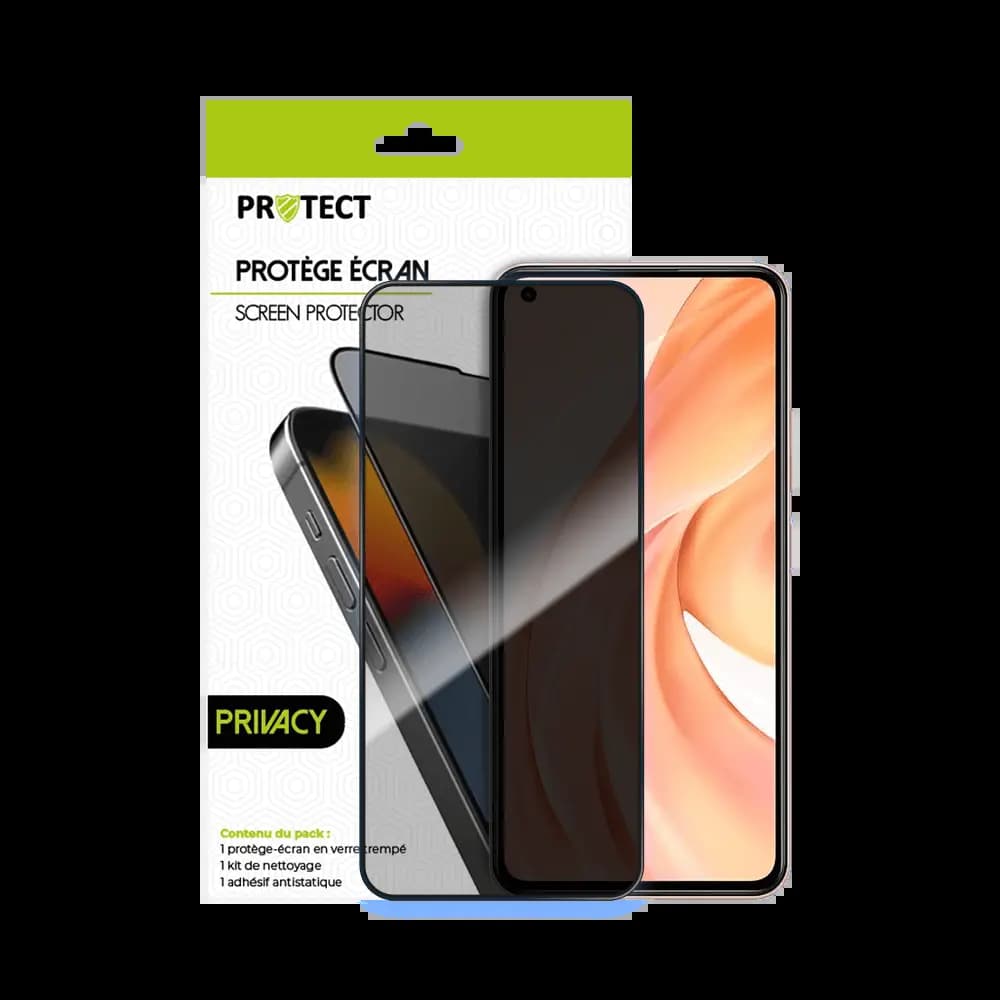 Verre trempé anti-espions 9H – Xiaomi Mi 11 Lite 4G – PROTECT Transparent - Vue 20
