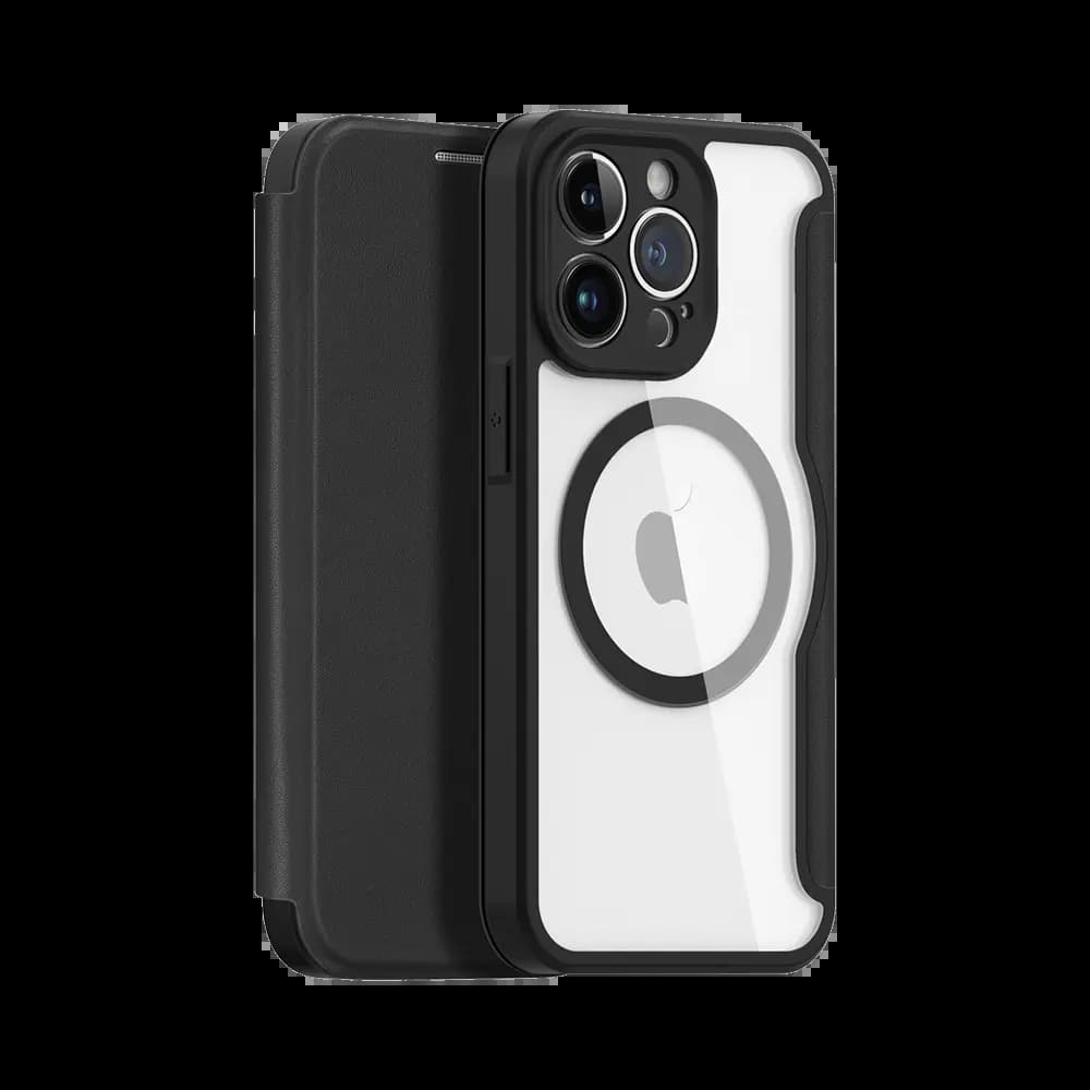 Housse folio MagSafe iPhone 13 Pro – Dux Ducis Skin X Pro Noir - Vue 4