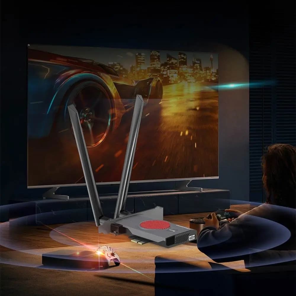 Carte Wi-Fi 7 PCI-E 8774 Mbps + Bluetooth - Comfast CF-BE200 MAX - Vue 13