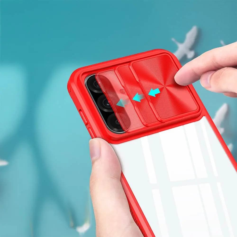 Coque avec cache caméra – Samsung Galaxy A36 5G / A56 5G – PROTECT IE027 Rouge  - Vue 12