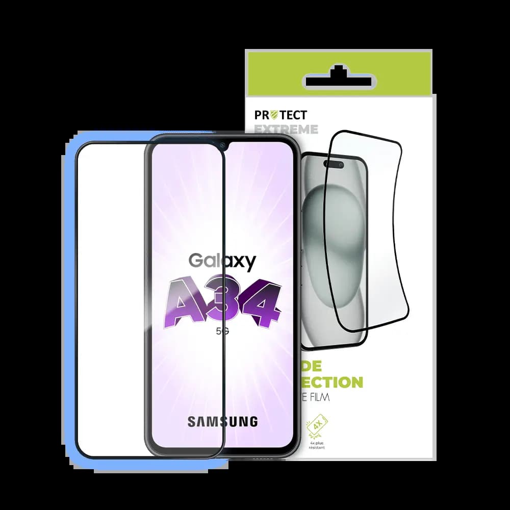 Film de protection extrême 7H – Samsung Galaxy A34 5G – PROTECT Transparent - Vue 30
