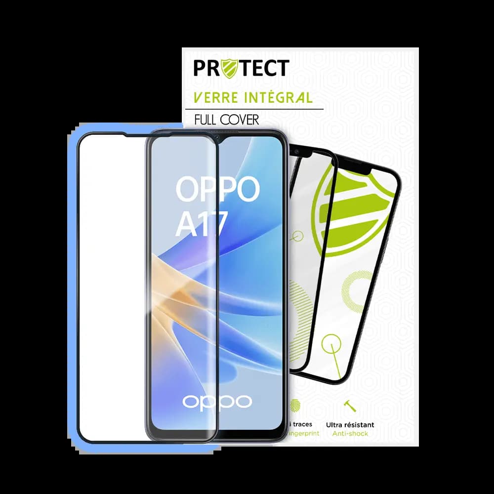 Verre trempé intégral 5D 9H – protection écran OPPO A17 – PROTECT Noir - Vue 24