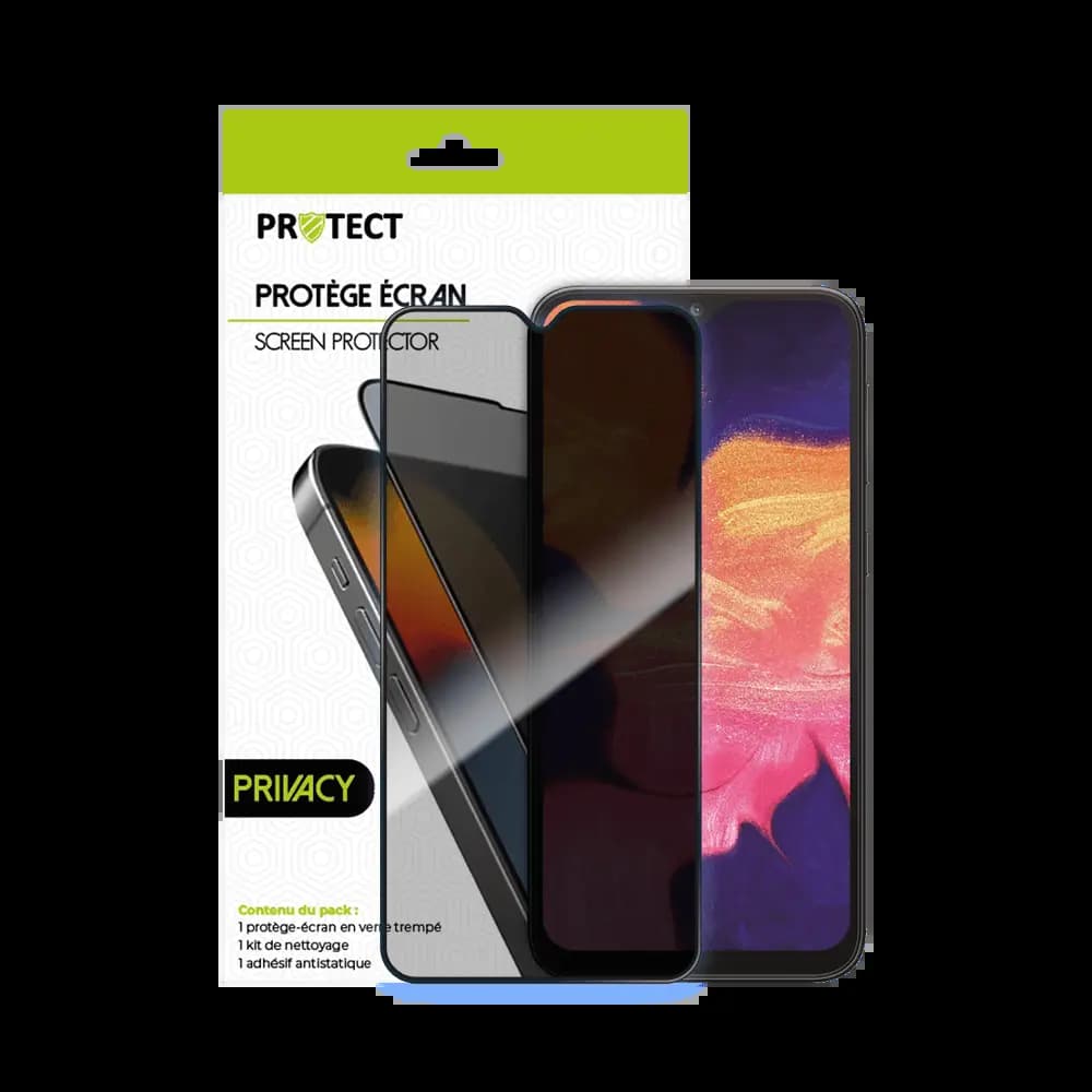 Verre trempé anti-espions 9H – compatible Samsung Galaxy A10 / A10S / M10 – PROTECT Transparent - Vue 20