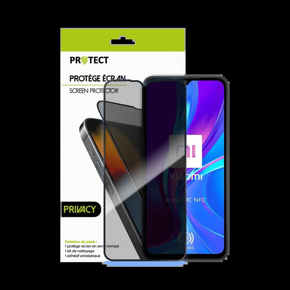 Verre trempé anti-espions 9H – Xiaomi Redmi 9C NFC – PROTECT Transparent - Vue 20