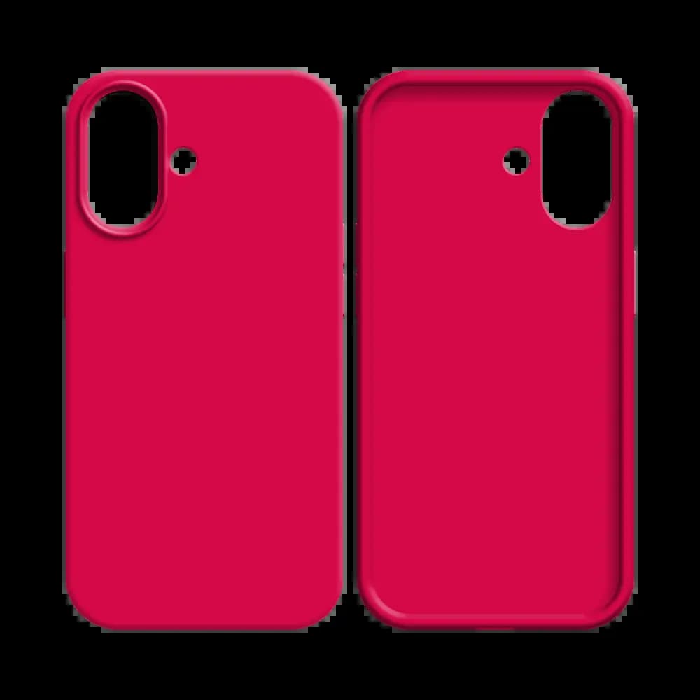 Coque silicone iPhone 16 Plus - Rose Vif - Vue 8
