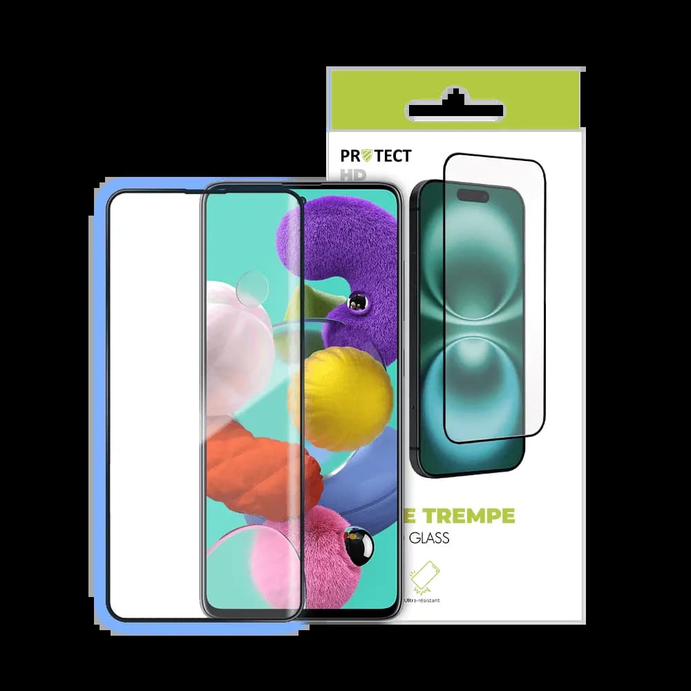 Verre trempé Samsung Galaxy A51 5G - protection écran 9H - PROTECT Transparent - Vue 24