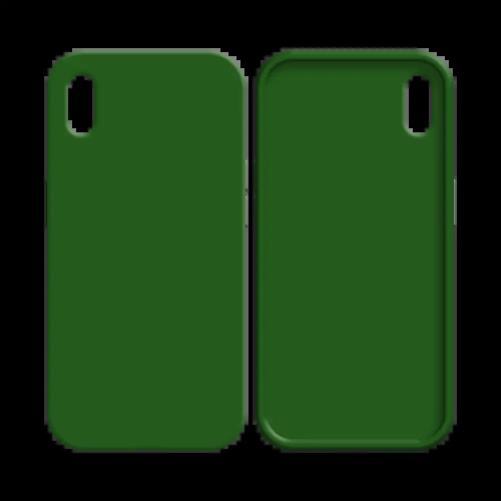 Coque silicone iPhone XS Max - Vert Foncé - Vue 8