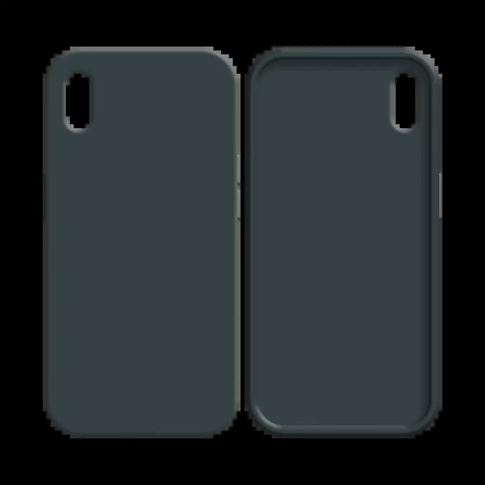 Coque silicone iPhone X / XS - Noir - Vue 8