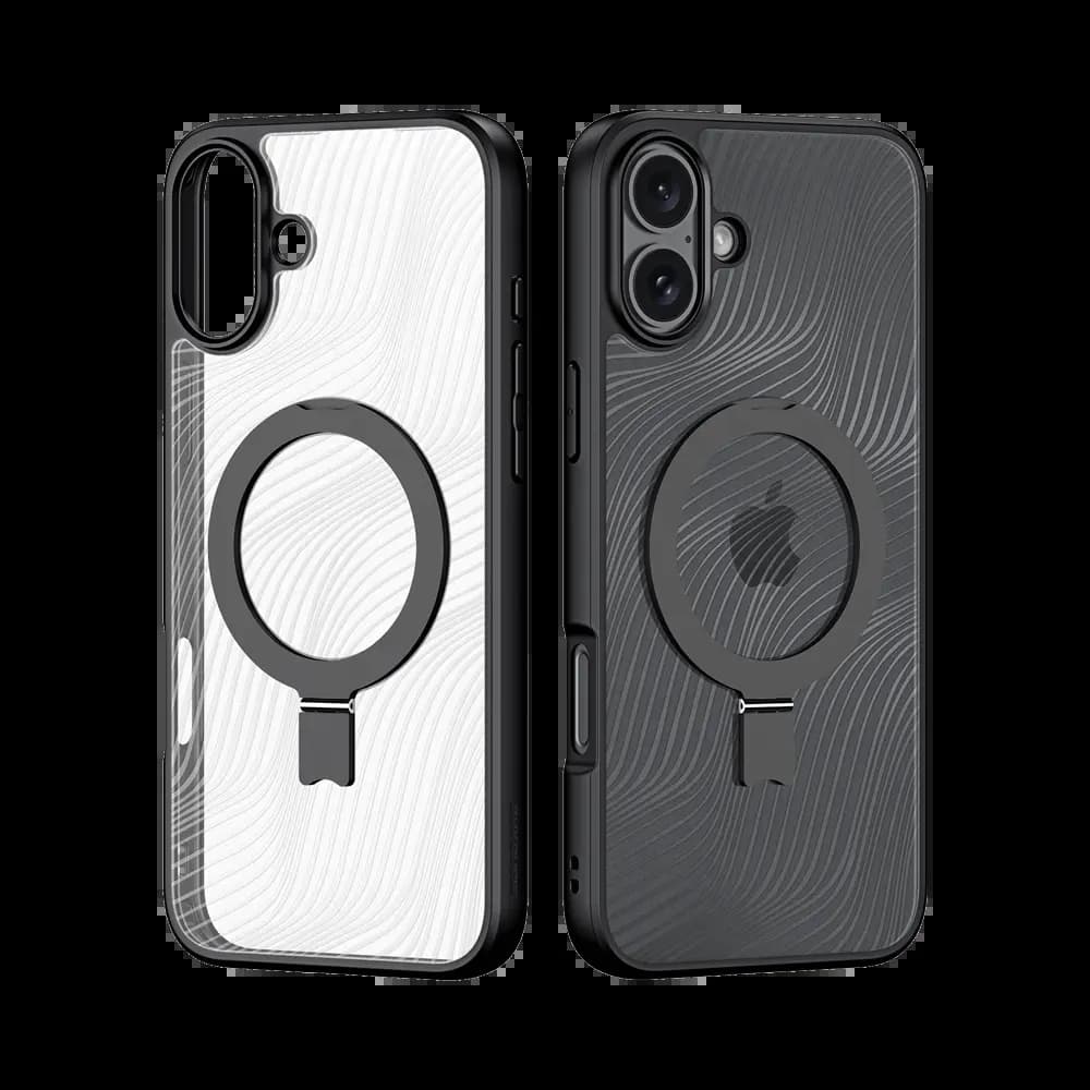 Coque MagSafe avec support – iPhone 16 Plus – Dux Ducis Aimo Mag Noir - Vue 4
