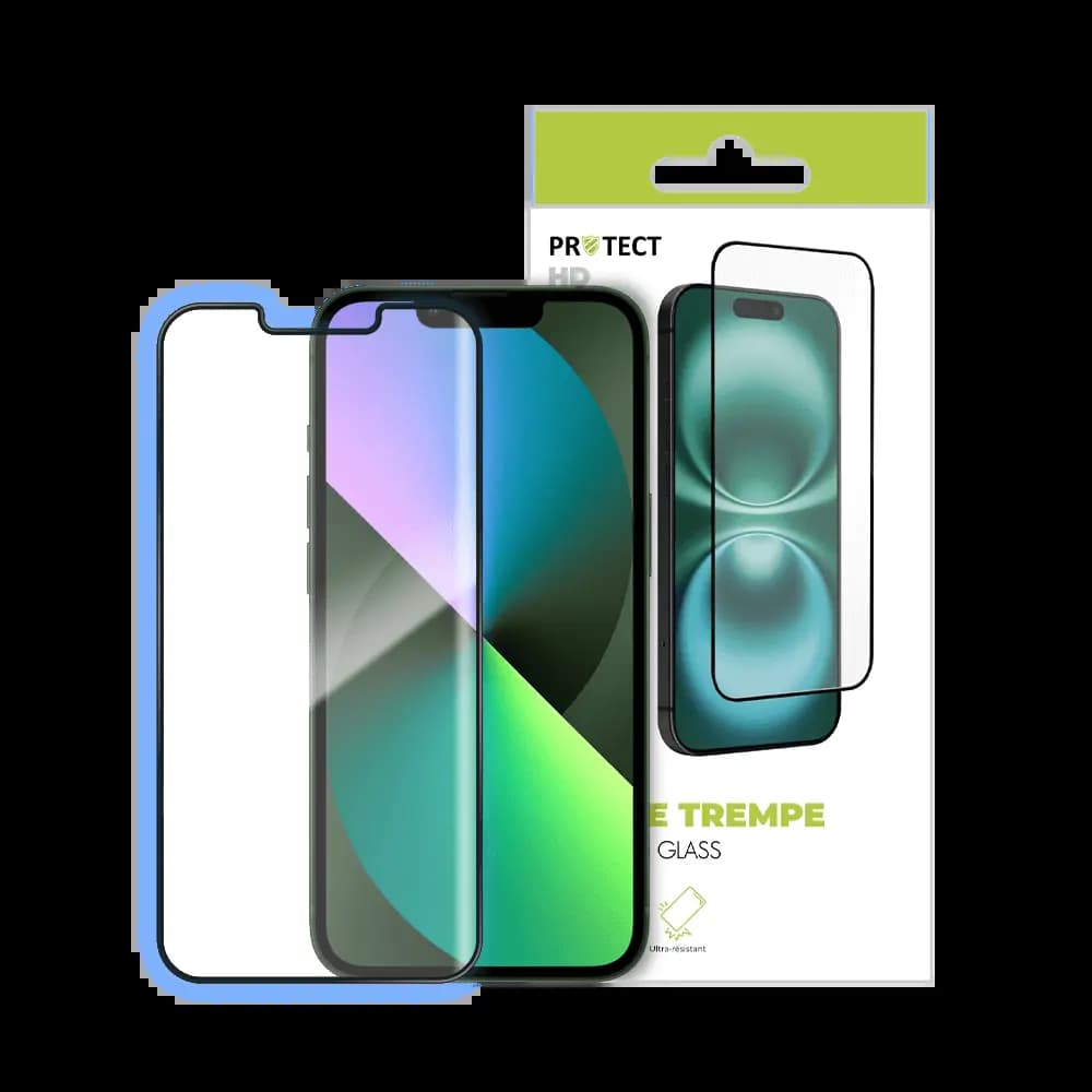 Verre trempé iPhone 13 Mini - protection écran 9H - PROTECT Transparent - Vue 24