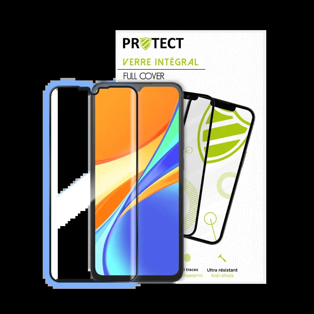 Verre trempé intégral 5D 9H – protection écran Xiaomi Redmi 9C NFC – PROTECT Noir - Vue 24