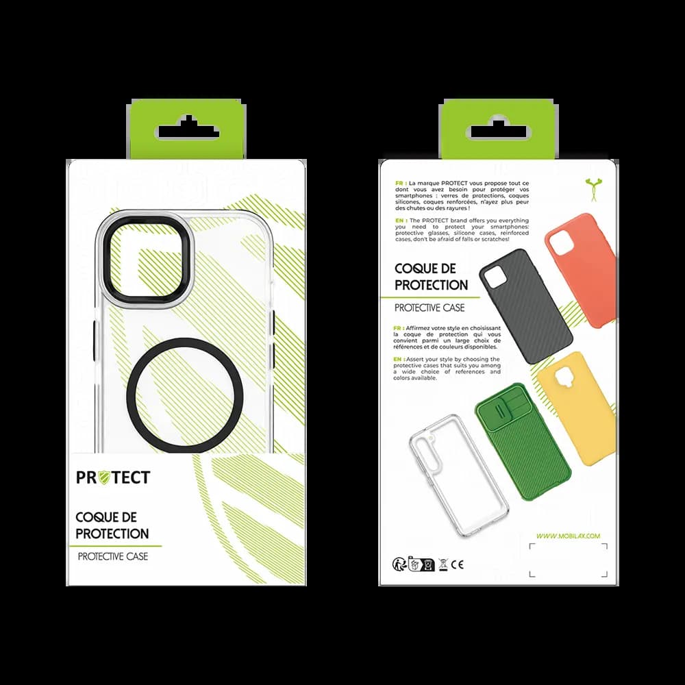 Coque MagSafe antichoc iPhone 15 Pro Max – PROTECT MS01 Noir - Vue 12