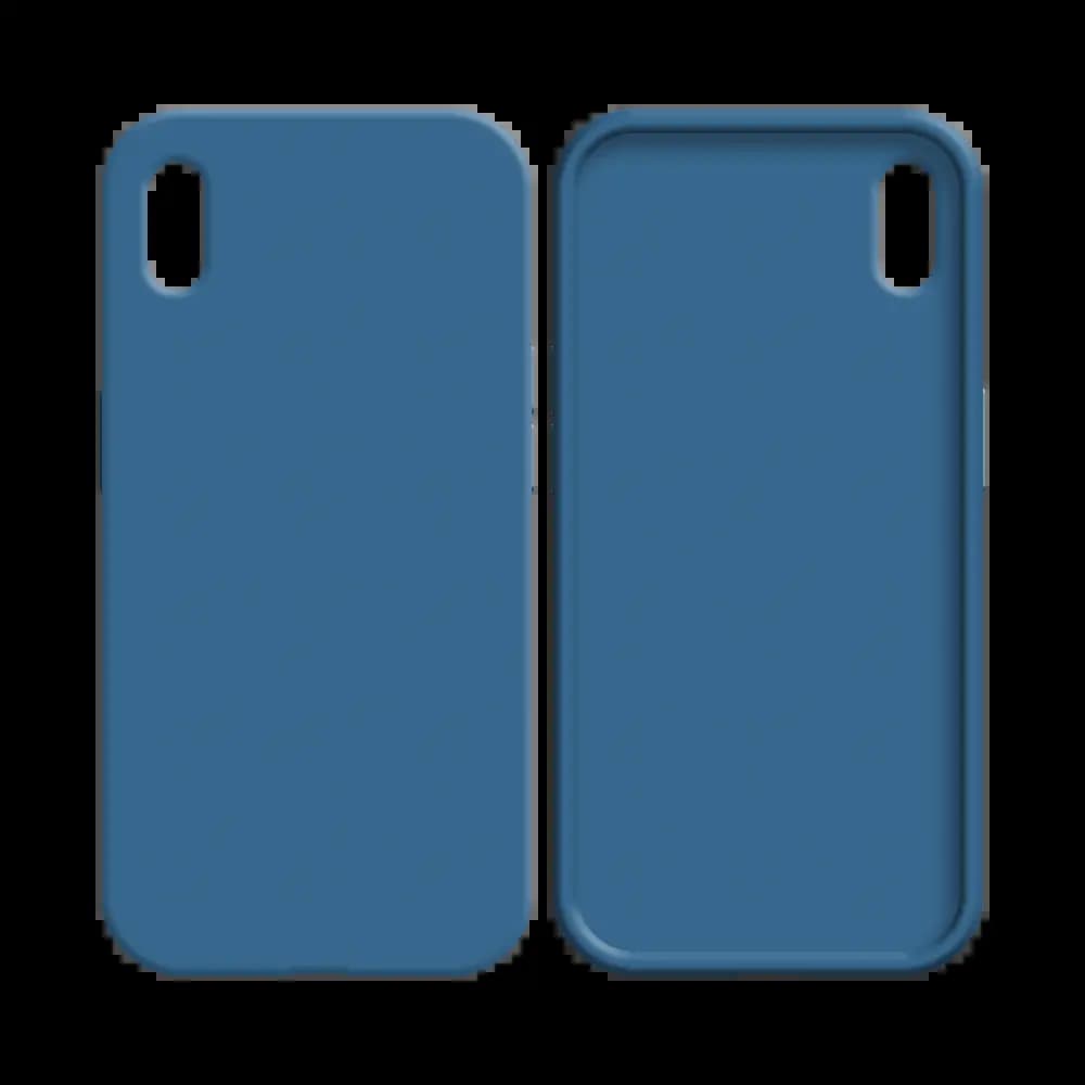 Coque silicone iPhone XR - Bleu Marine - Vue 8